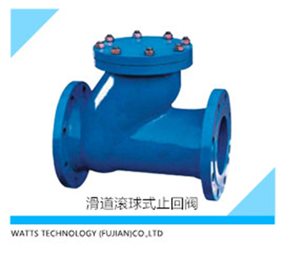 滑道滚球式止回阀